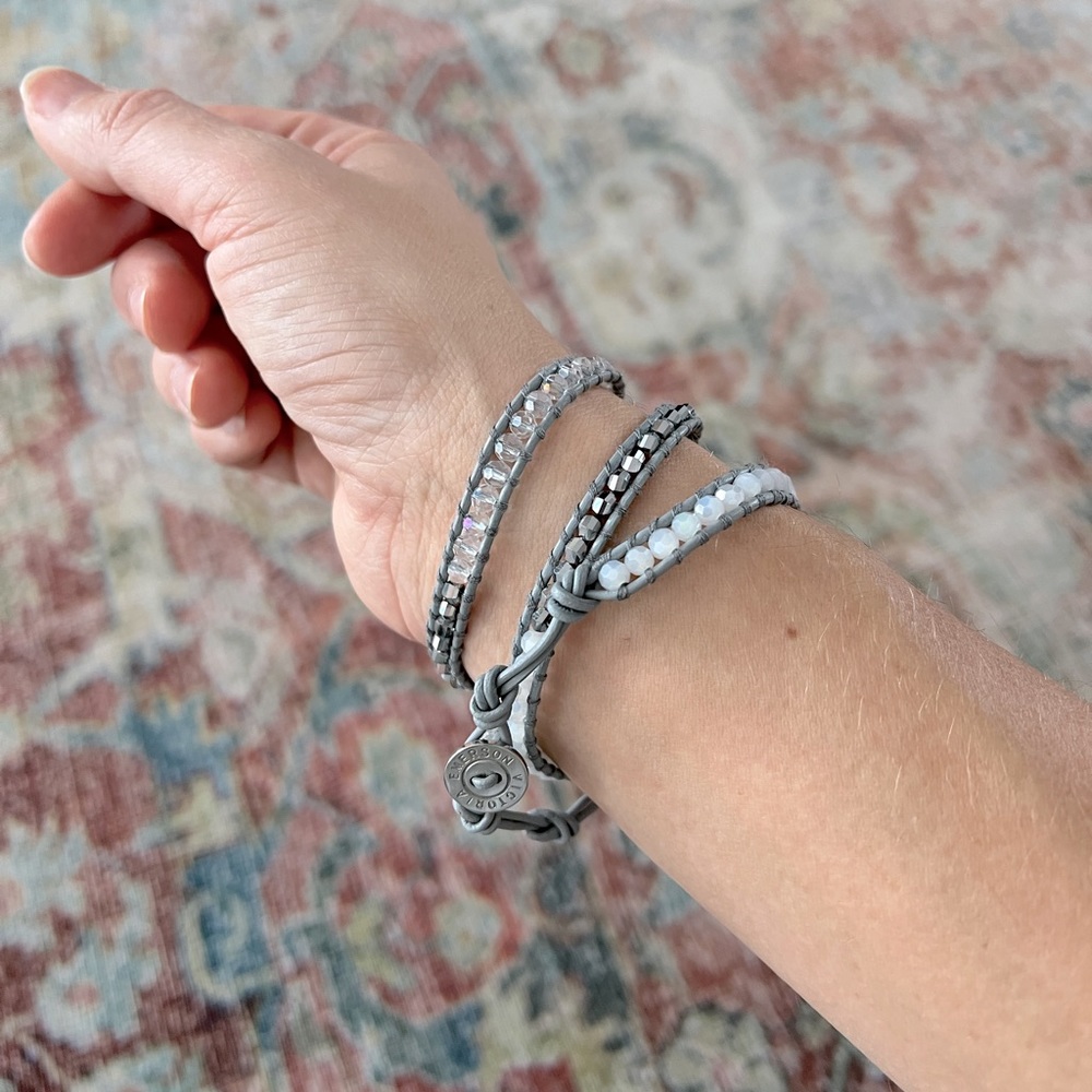 Victoria Emerson Gray Wrap Bracelet